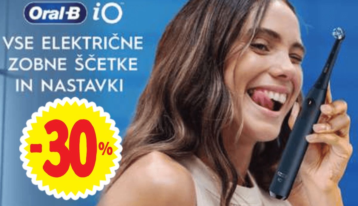 Vse električne zobne ščetke in nastavki Oral-B - Akcija v trgovini E.Leclerc