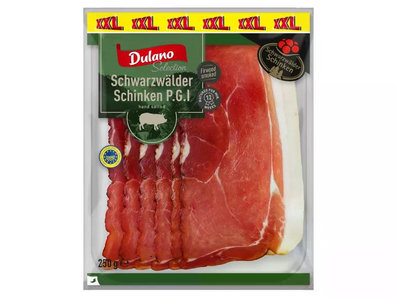 Dulano Schwarzwälder šunka 250 g - Akcija v trgovini Lidl