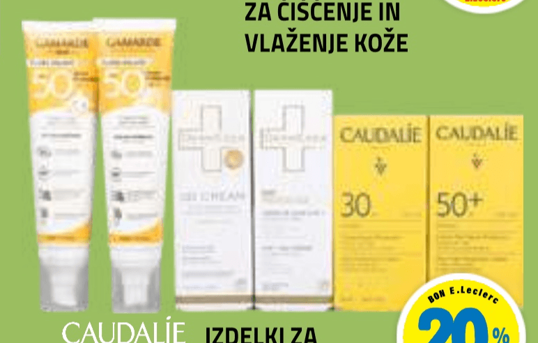 Caudalie Gamarde Dermeden Zaščito obraza pred soncem - Akcija v trgovini E.Leclerc