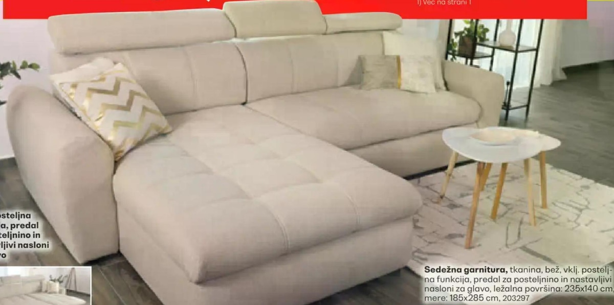 Sedežna garnitura TREND STORE - Akcija v trgovini Rutar