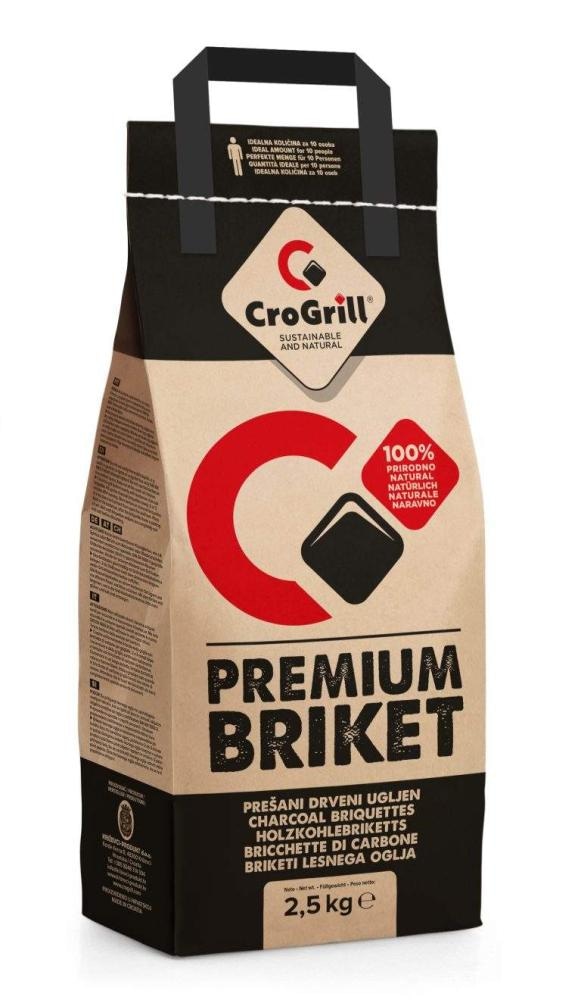 CroGrill Eco friendly premium briketi 2,5 kg - Akcija v trgovini Jager