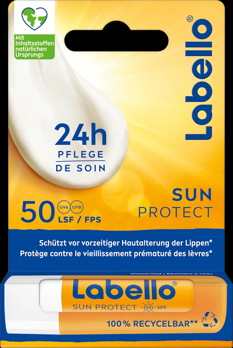 LABELLO BALZAM ZA USTNICE SUN PROTECT ZF 50 4,8 g - Akcija v trgovini Spar