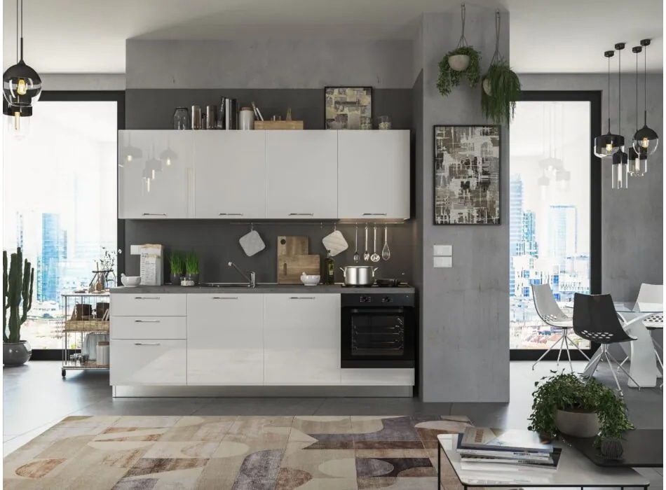 Celotna kuhinja TWIST 240x216x60cm ART Cucine - Akcija v trgovini Harvey Norman