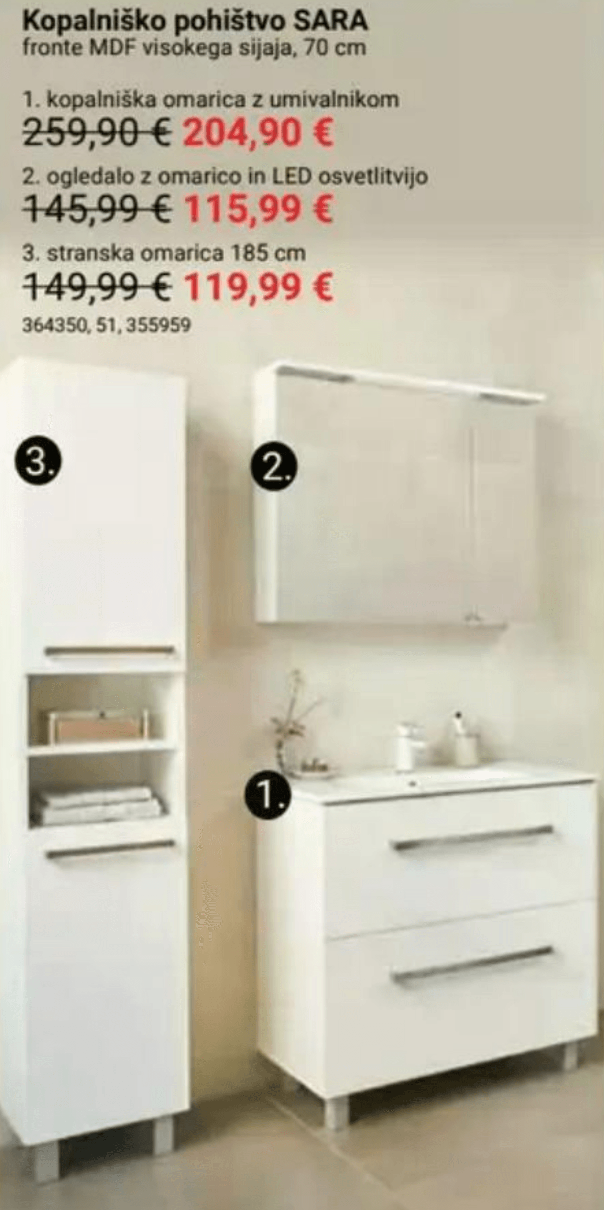 Stranska omarica SARA 185 cm - Akcija v trgovini Pevex