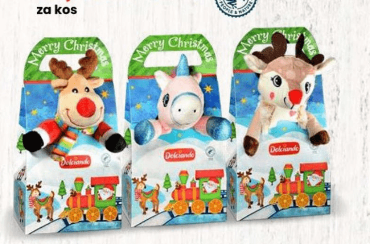 Plišasta igrača s sladkarijami 125 g Dolciando - Akcija v trgovini Eurospin