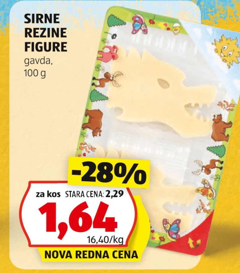 Sirne rezine Figure 100 g - Akcija v trgovini Hofer