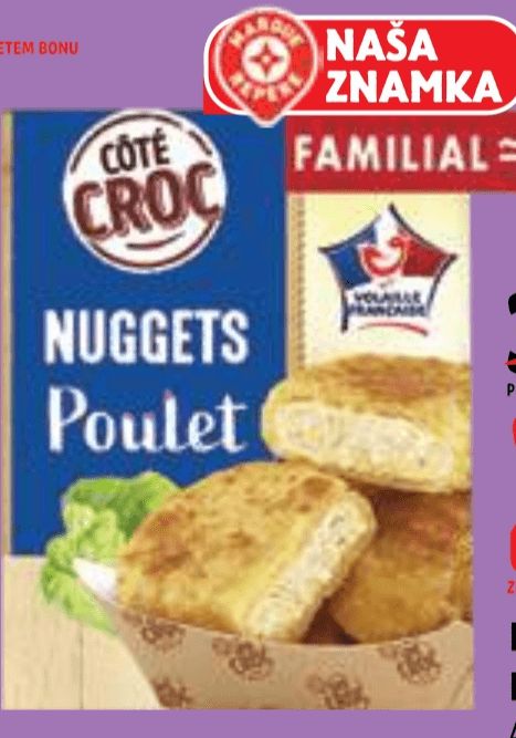 Piščančji medaljoni CÔTÉ CROC 400 g - Akcija v trgovini E.Leclerc