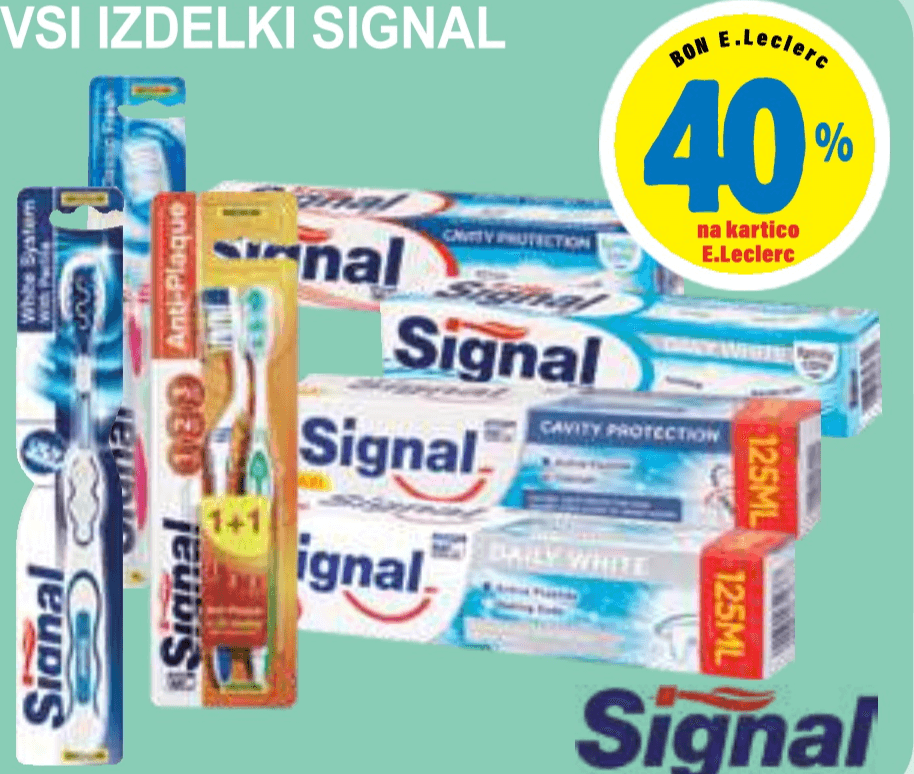 Vsi izdelki Signal - Akcija v trgovini E.Leclerc