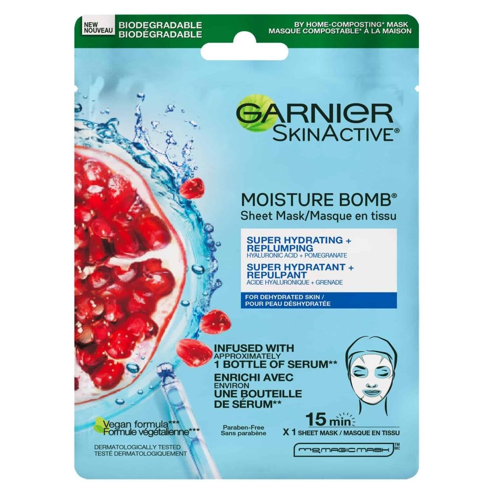 Garnier Moisture Bomb Tissue Mask Pomegranate - Akcija v trgovini Tuš
