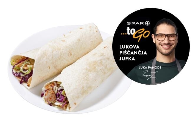 Lukova piščančja jufka kos SPAR to go Akcija v trgovini Spar