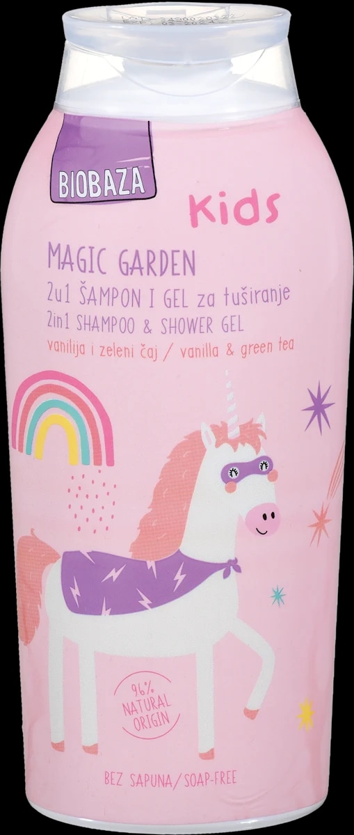 Biobaza Kids Gel za prhanje 250 ml - Akcija v trgovini Tuš