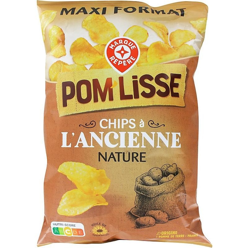 Čips à l'ancienne Pom'Lisse 270 g - Akcija v trgovini E.Leclerc
