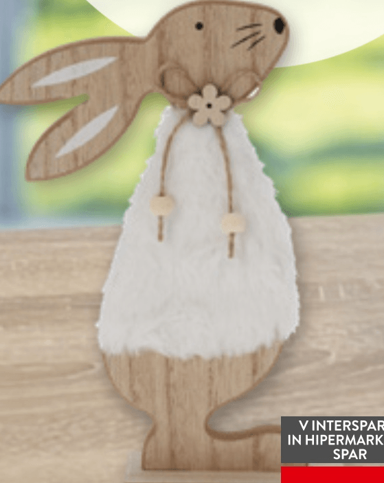 Leseni zajček - Akcija v trgovini Spar