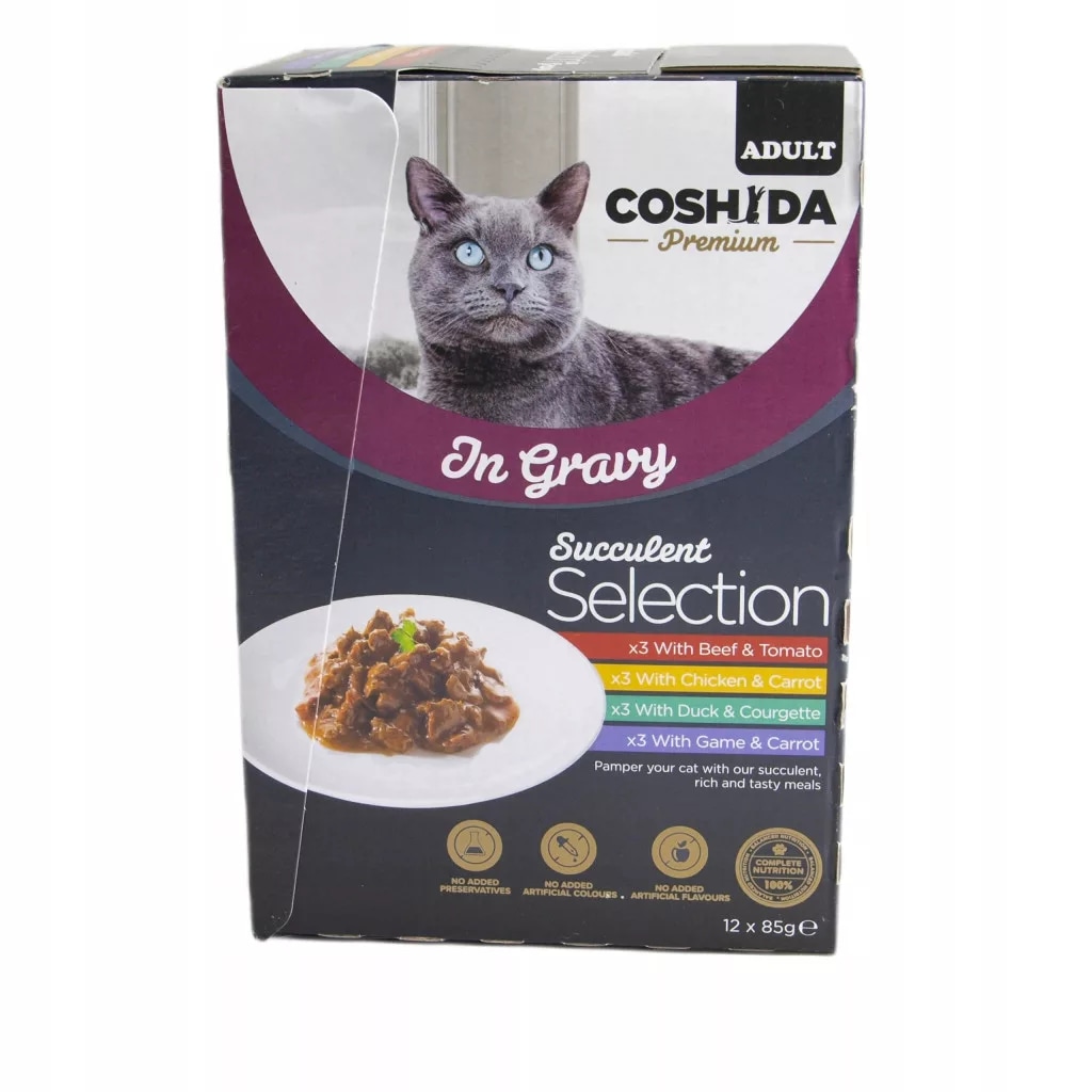 Coshida izbor mačje hrane v omaki 48 x 85 g Akcija v trgovini Lidl