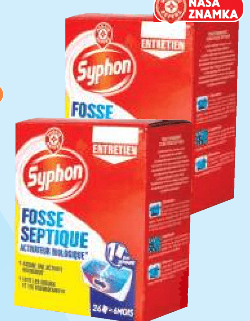 Biološki aktivator za greznice Syphon 26/1 - Akcija v trgovini E.Leclerc