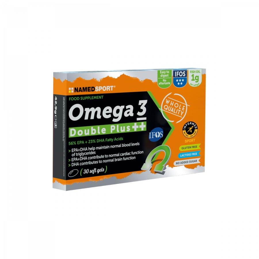 NAMEDSPORT Omega 3 Double Plus prehransko dopolnilo 30 mehkih kapsul - Akcija v trgovini Dm