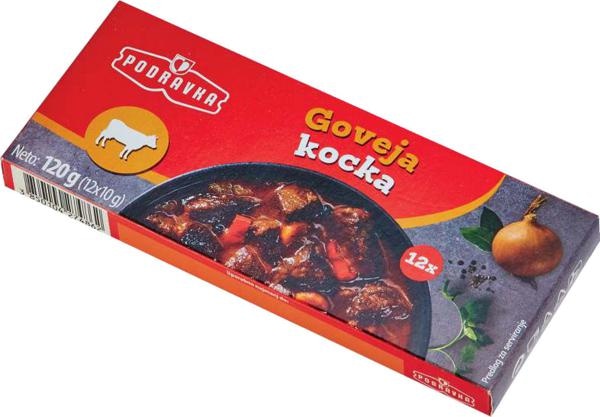 PODRAVKA Goveja kocka 120g (12x10g) - Akcija v trgovini Lidl