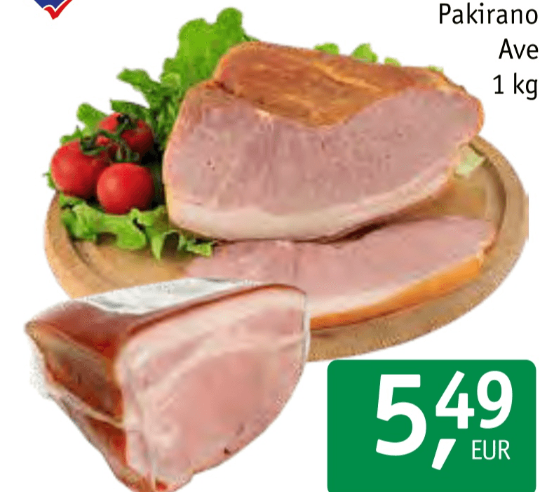 Prekajena domača šunka 1 kg Ave - Akcija v trgovini Jager