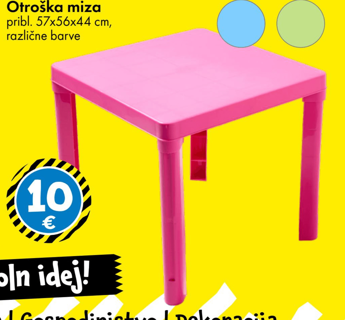 Otroška miza pribl. 57x56x44 cm - Akcija v trgovini Tedi