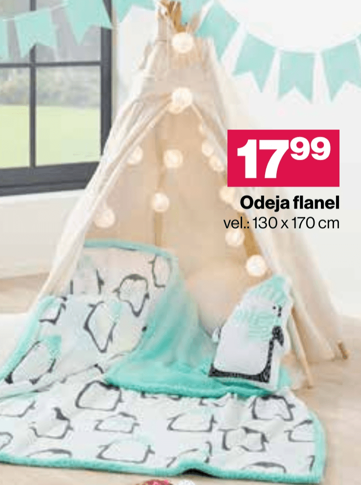 Odeja flanel - Akcija v trgovini Mercator