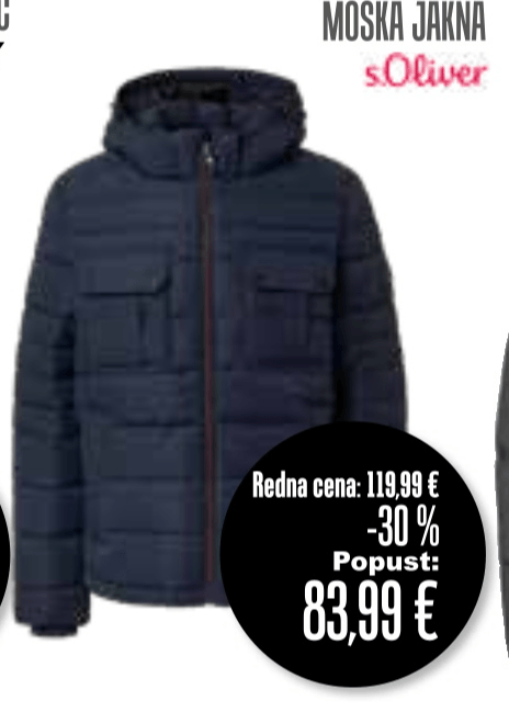 Moška jakna s.Oliver - Akcija v trgovini Jager