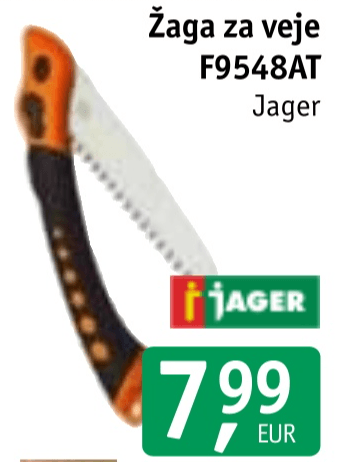 Žaga za veje F9548AT Jager - Akcija v trgovini Jager
