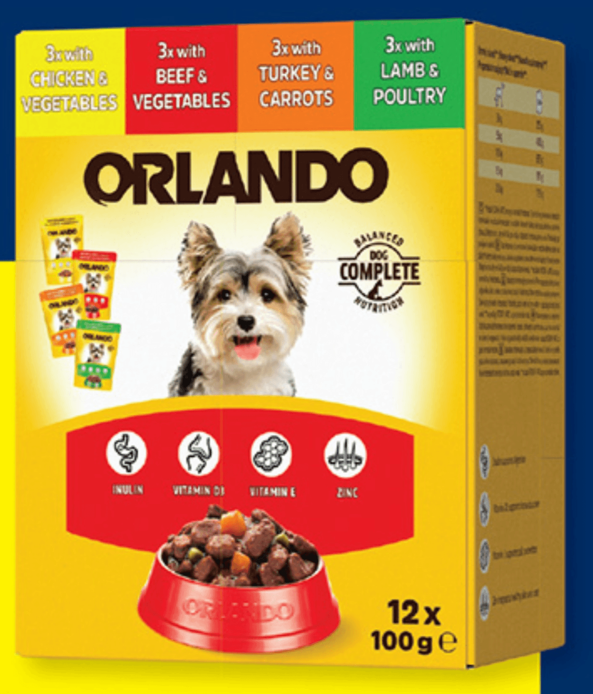 ORLANDO Hrana za pse 12 x 100 g - Akcija v trgovini Lidl