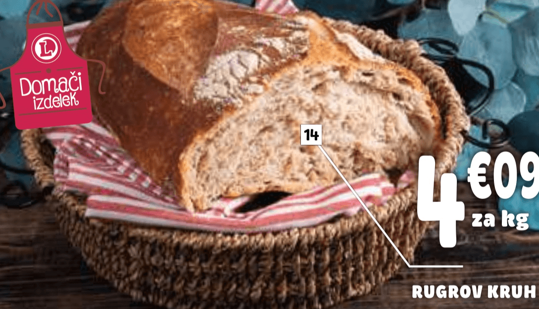 Rugrov kruh za kg - Akcija v trgovini E.Leclerc