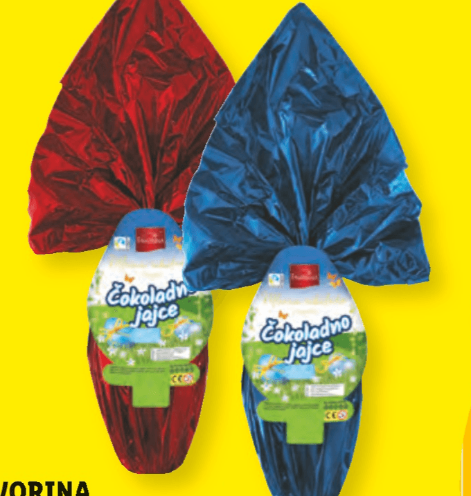 FAVORINA Čokoladno jajce 250 g - Akcija v trgovini Lidl