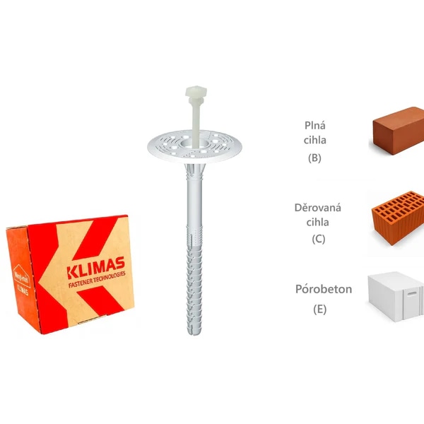 Fasadni pribitniki PVC LFN 200 kos Wkręt-met KLIMAS - Akcija v trgovini Jager