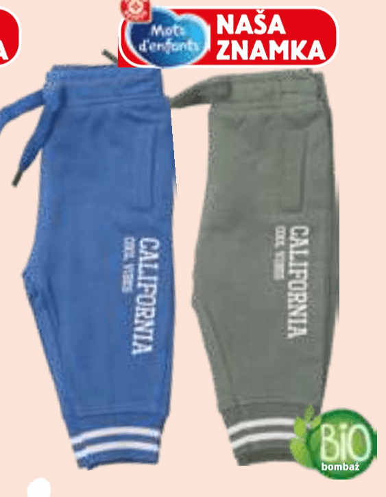 Deške hlače - trenirka - Akcija v trgovini E.Leclerc