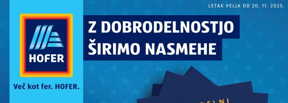 Hofer katalog Več kot fer od 20.11. do 29.11.2025