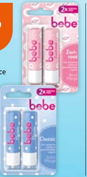 Bebe nega za ustnice 2x4.9 g - Akcija v trgovini Mueller