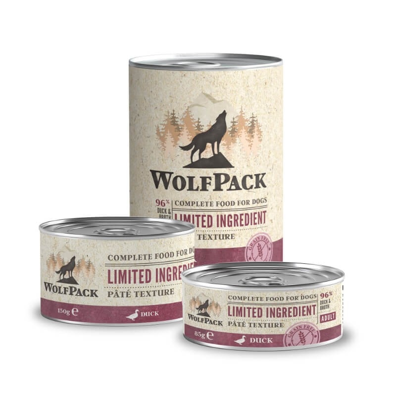 Konzerve mokre hrane WolfPack Limited Ingredient VSA PAKIRANJA - Akcija v trgovini Mr. Pet