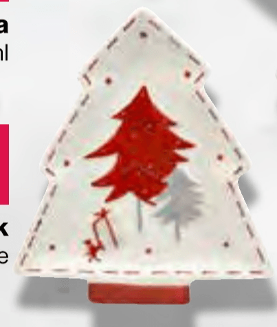 Krožnik v obliki smreke - Akcija v trgovini Mercator