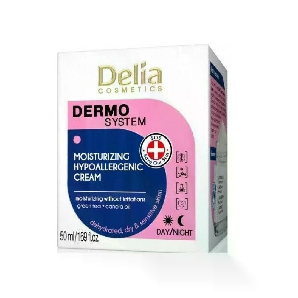 Delia Dermo System Moisturizing Hypoallergenic Cream 50 ml Akcija v trgovini Tuš