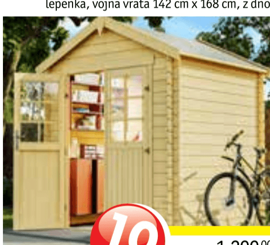 Vrtna hiška BORNEO 2222 - Akcija v trgovini Jager