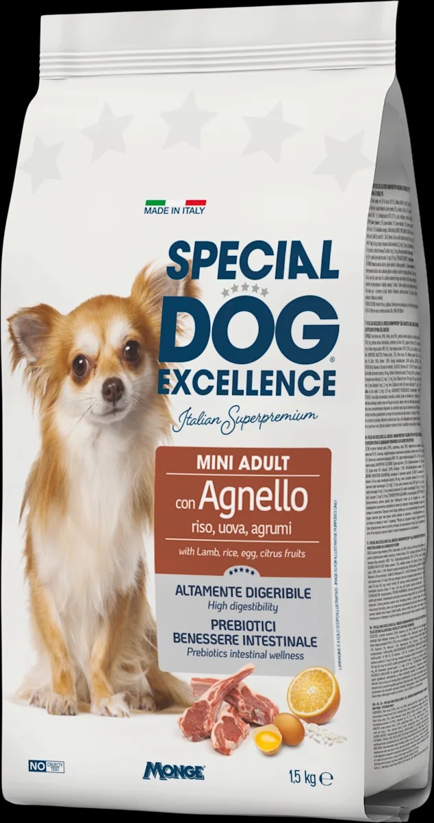 Special Dog Excellence popolna suha hrana za majhne pse z jagnjetino 1,5 kg Akcija v trgovini Dm