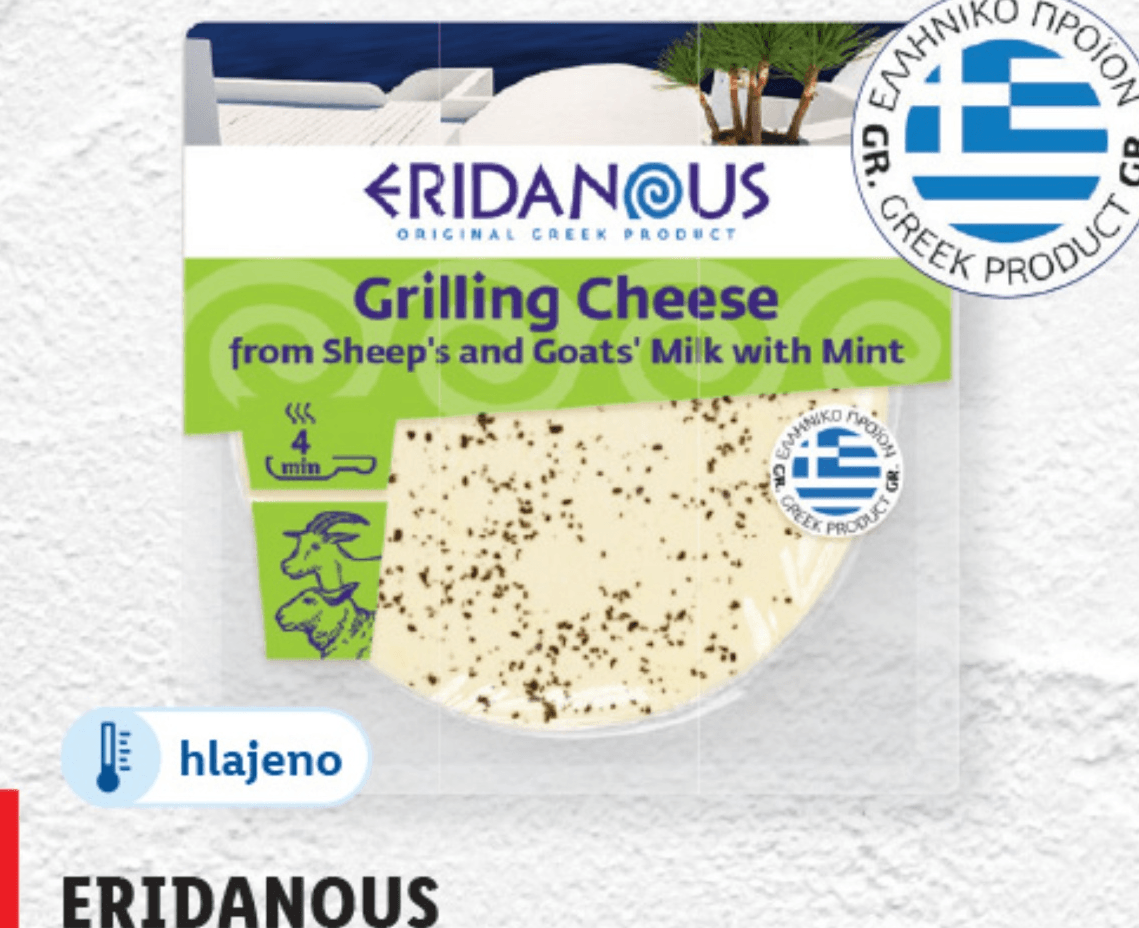 ERIDANOUS Sir za žar 220 g - Akcija v trgovini Lidl