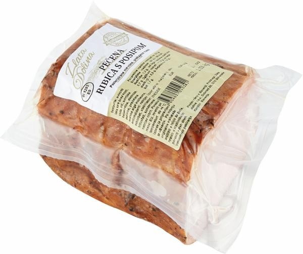 Pečena ribica s posipom 100 g Akcija v trgovini Tuš