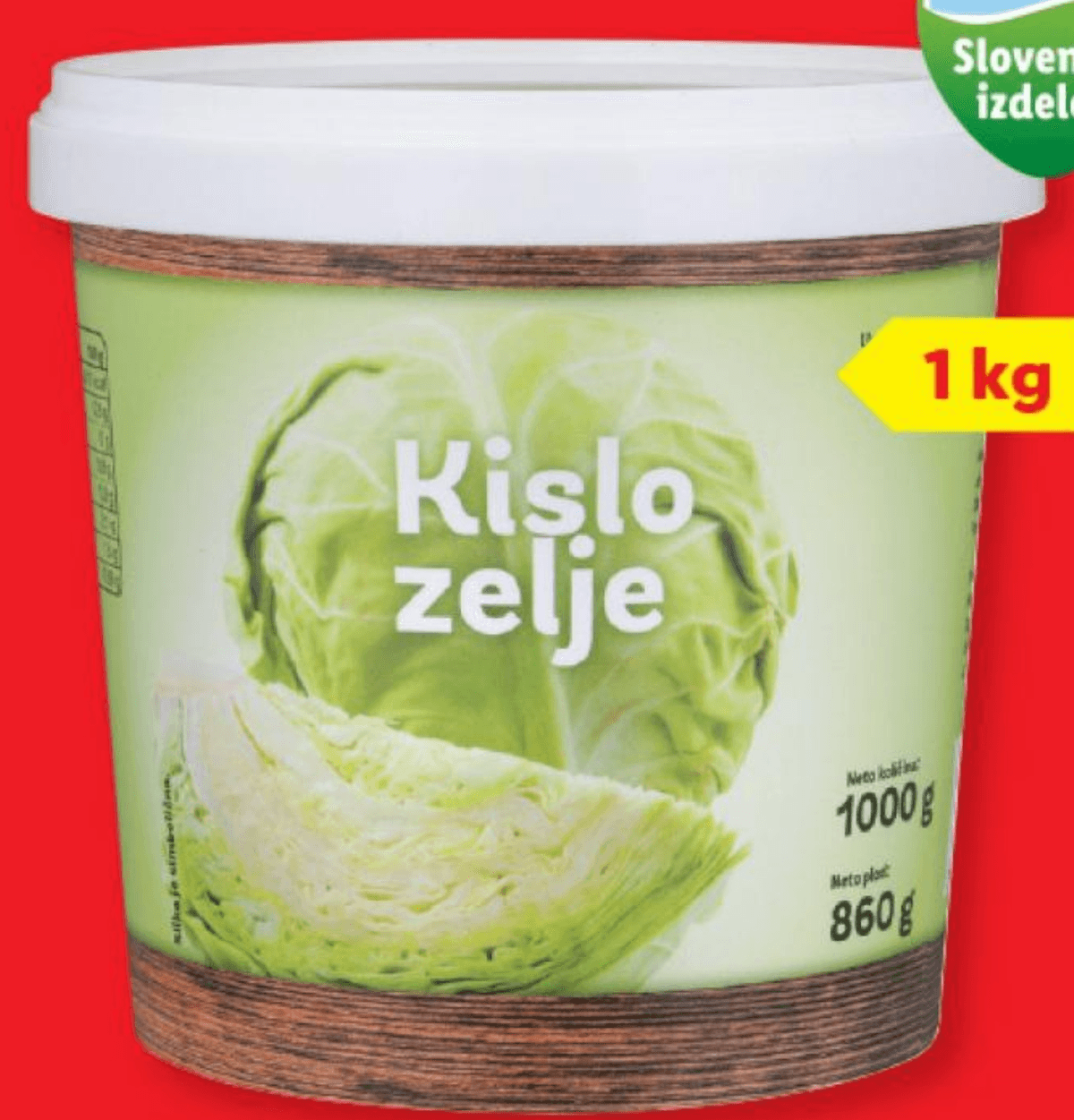 Kislo zelje 1 kg - Akcija v trgovini Lidl