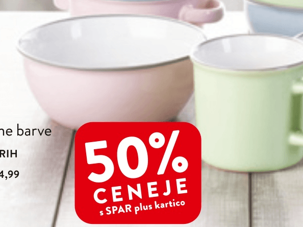 Skleda - Akcija v trgovini Spar