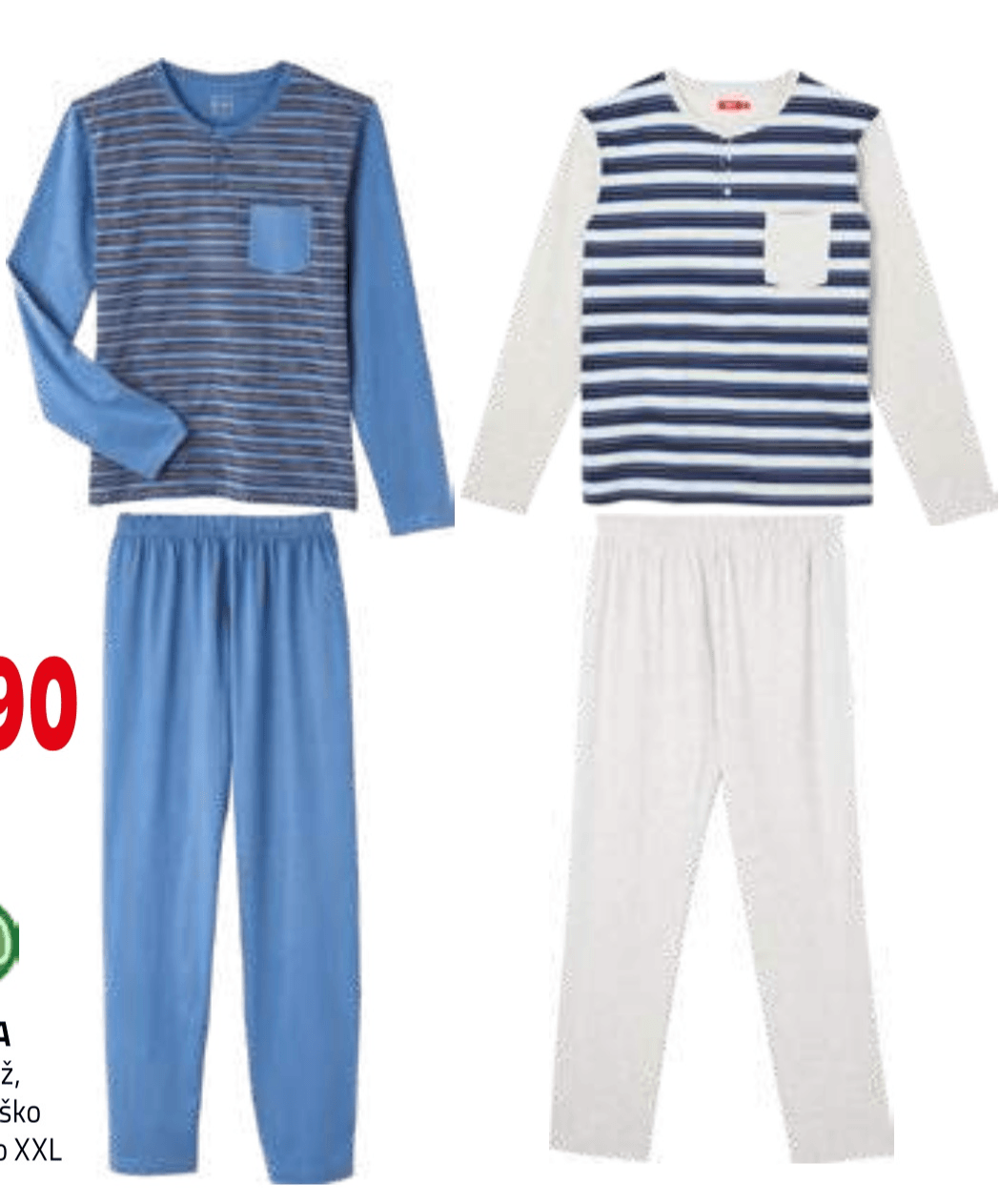 Moška pižama Tissaja - Akcija v trgovini E.Leclerc