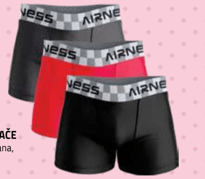 Airness 3x moške bokser hlače 3x - Akcija v trgovini E.Leclerc