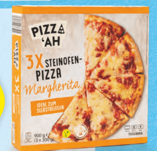Pizz'ah Pica Margherita 3 x 300 g - Akcija v trgovini Hofer