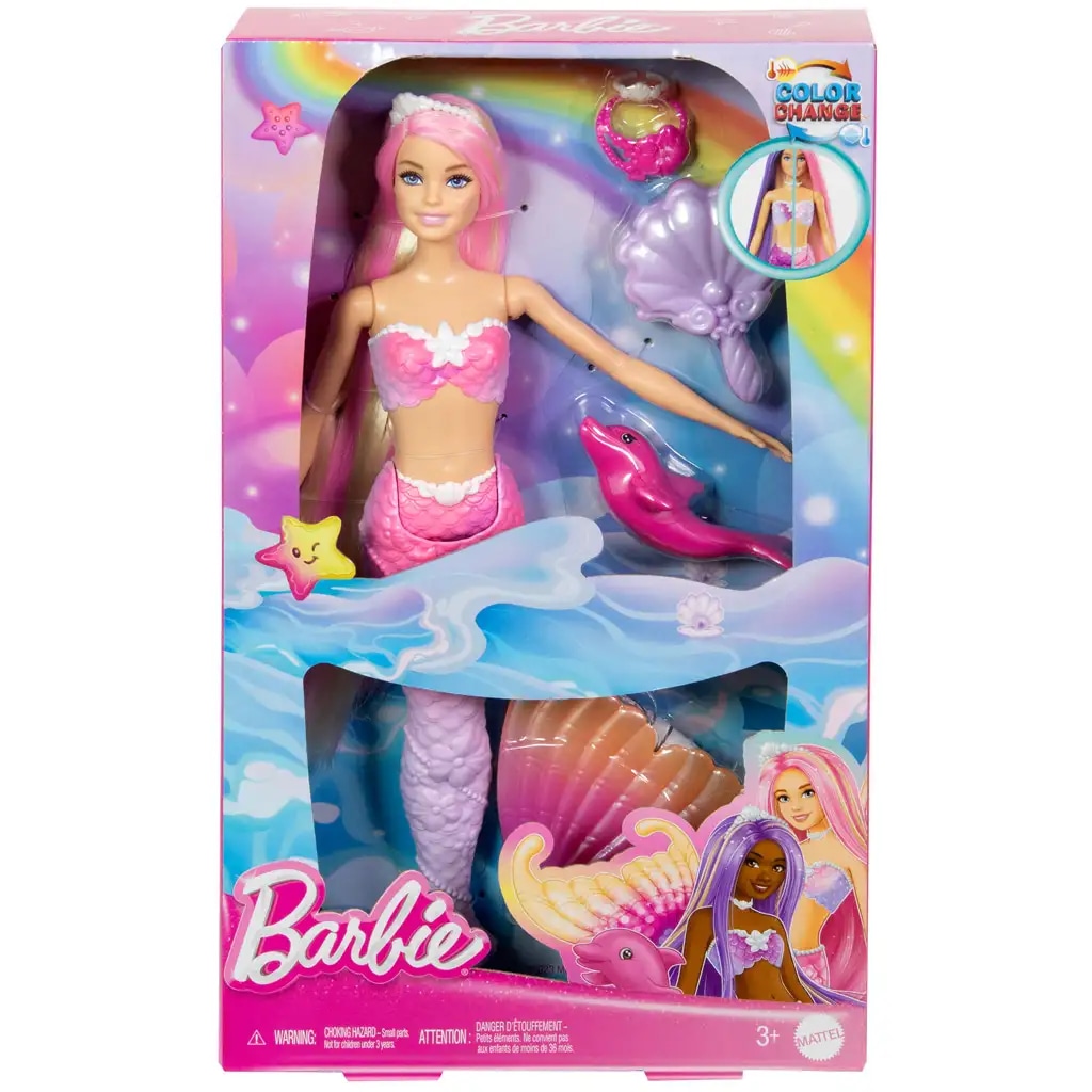 Mattel Barbie Color Reveal Morska deklica z dodatki - Akcija v trgovini Mueller