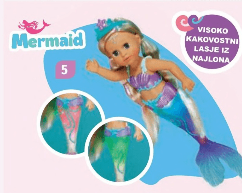 Morska deklica 43 cm Mermaid - Akcija v trgovini Mueller