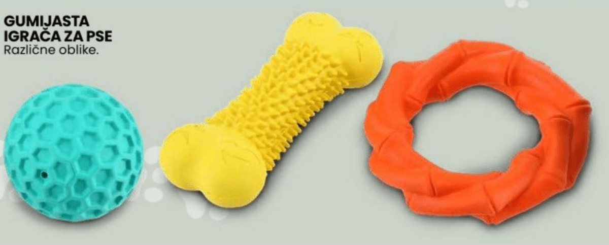Gumijasta igrača za pse Radames - Akcija v trgovini Eurospin