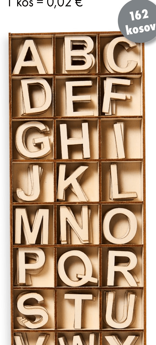 Oblike za ustvarjanje 162 kosov - Akcija v trgovini Tedi