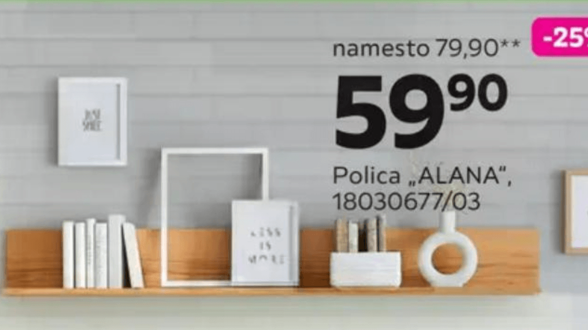 Polica „ALANA" - Akcija v trgovini Mömax